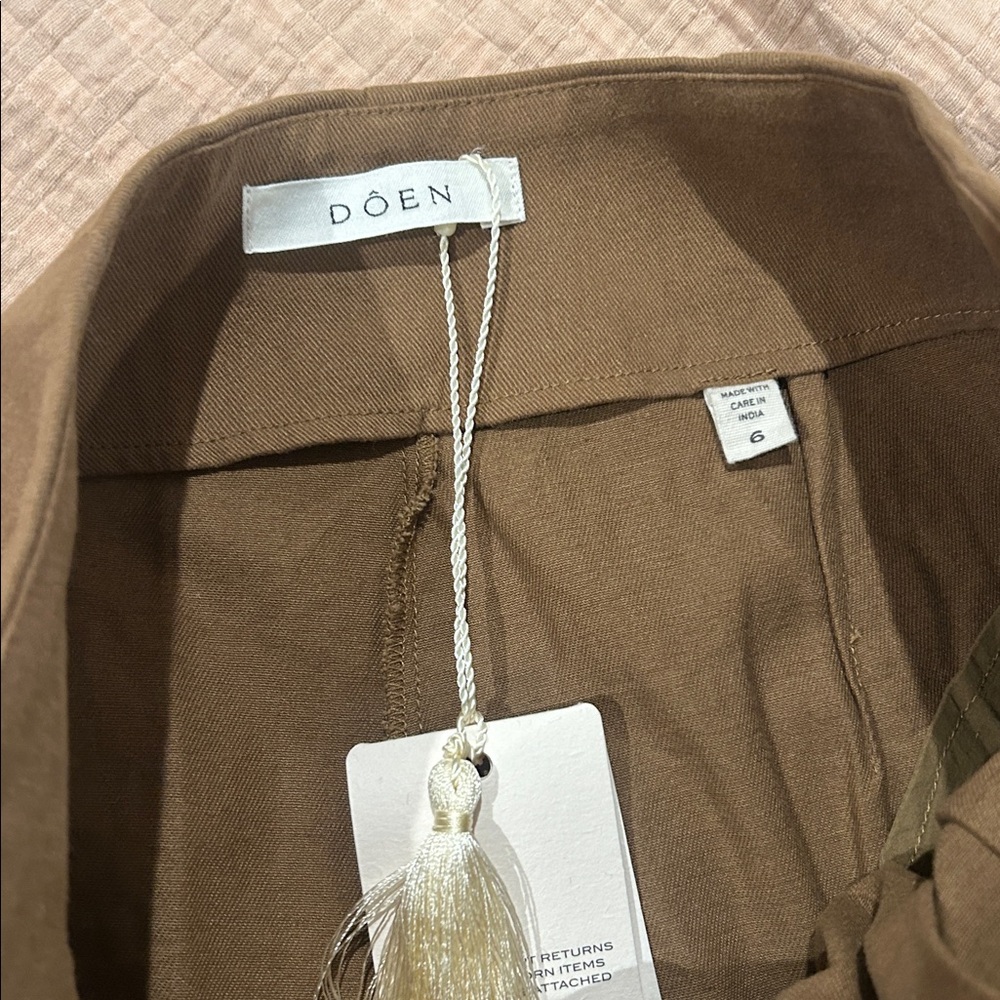 Doen Louvre Pant NWT Size 6 - Picture 3 of 9